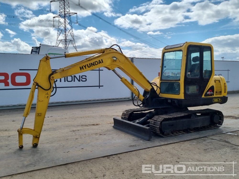 Hyundai R55-7 - Mini pelle: photos 1 Hyundai R55-7 - Mini pelle: photos 1