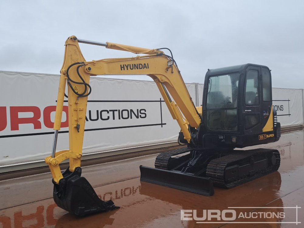 Hyundai R55-7 - Mini pelle: photos 1 Hyundai R55-7 - Mini pelle: photos 1