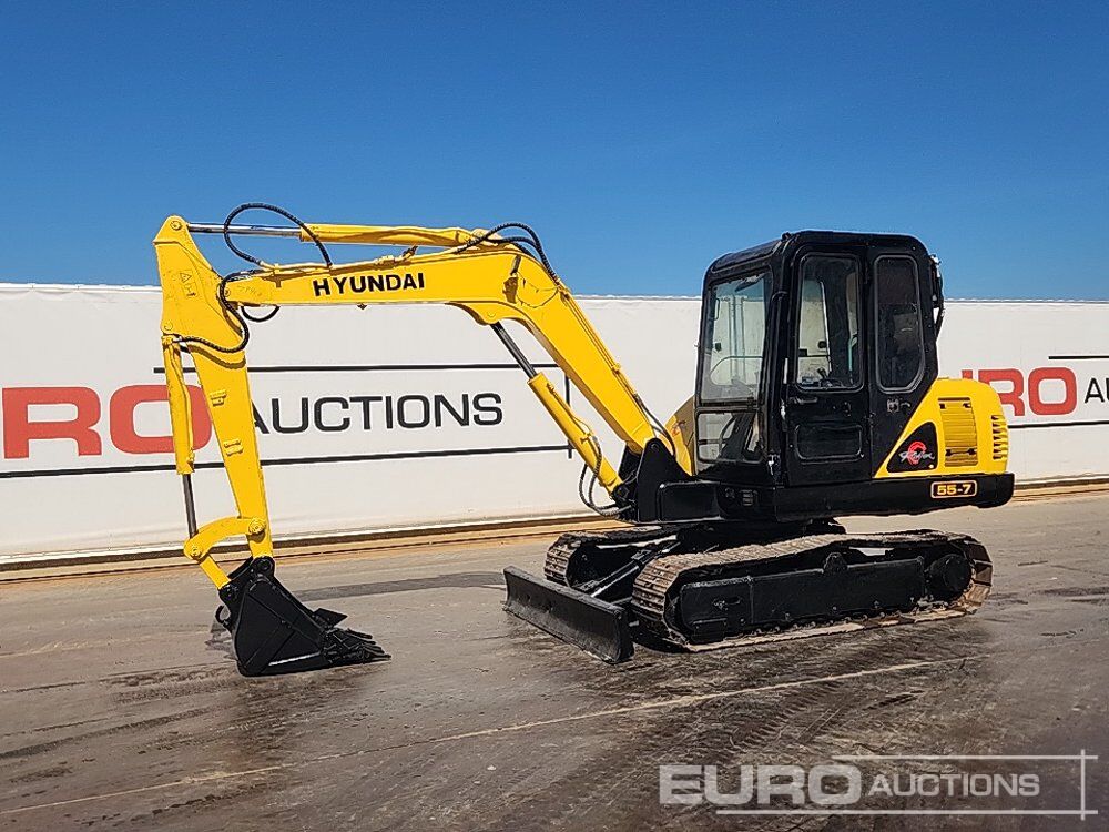 Hyundai R55-7 - Mini pelle: photos 1 Hyundai R55-7 - Mini pelle: photos 1