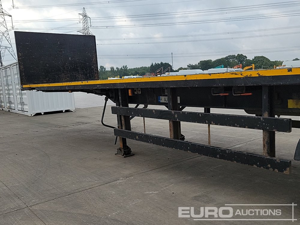 Semi-remorque plateau M&G Tri Axle Flatbed Trailer, Twist Locks: photos 34