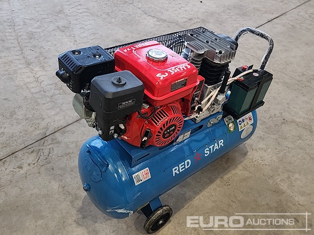 Red Star 100 Litre Petrol Compressor - Compresseur d'air: photos 3 Red Star 100 Litre Petrol Compressor - Compresseur d'air: photos 3