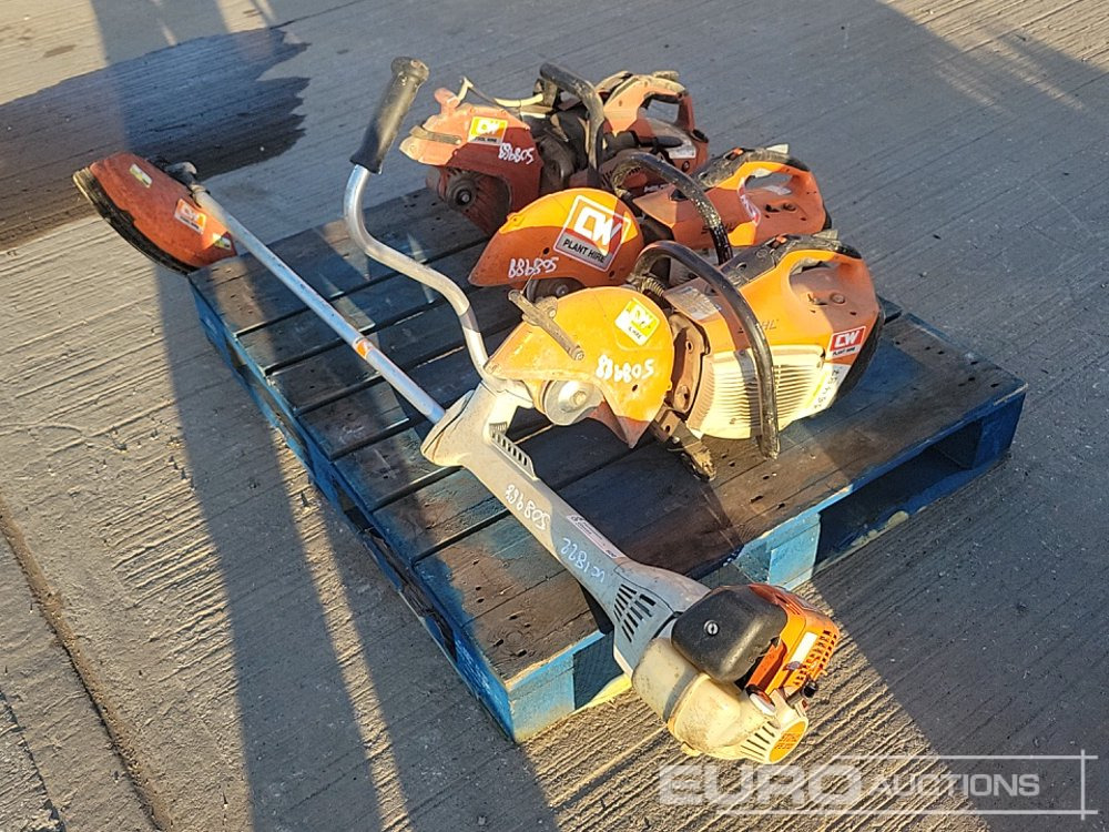 Stihl FS310 Petrol Strimmer, Stihl TS410 Petrol Quick Cut Saw (2 of), Hilti DSH600-X Petrol Quick Cut Saw - L'équipement de construction: photos 1 Stihl FS310 Petrol Strimmer, Stihl TS410 Petrol Quick Cut Saw (2 of), Hilti DSH600-X Petrol Quick Cut Saw - L'équipement de construction: photos 1