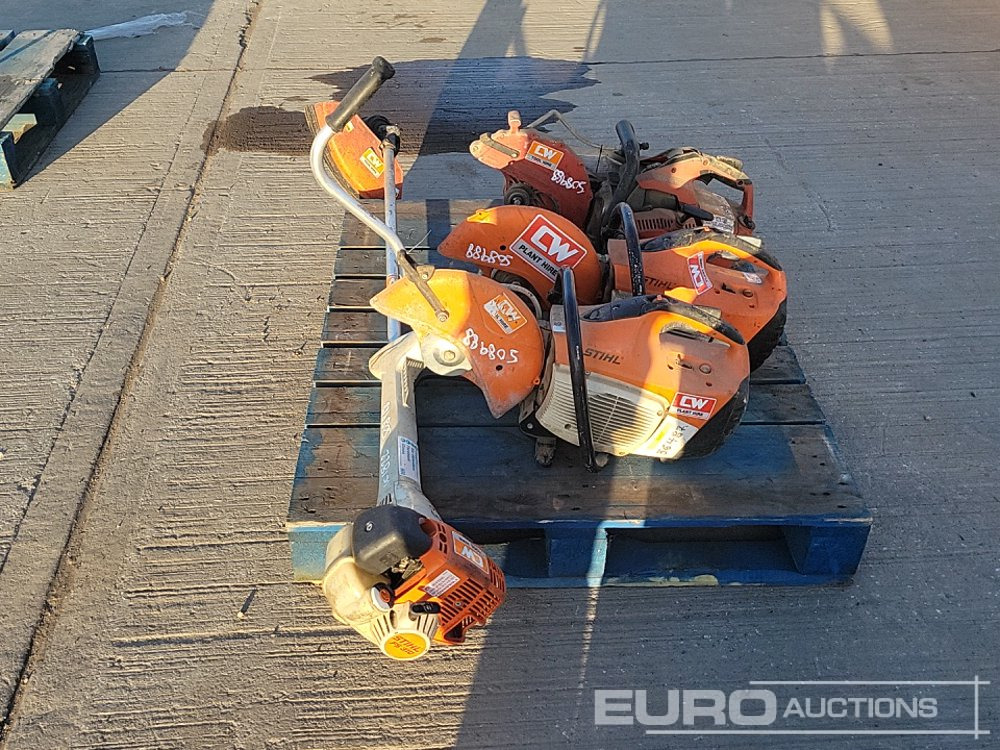 Stihl FS310 Petrol Strimmer, Stihl TS410 Petrol Quick Cut Saw (2 of), Hilti DSH600-X Petrol Quick Cut Saw - L'équipement de construction: photos 2 Stihl FS310 Petrol Strimmer, Stihl TS410 Petrol Quick Cut Saw (2 of), Hilti DSH600-X Petrol Quick Cut Saw - L'équipement de construction: photos 2