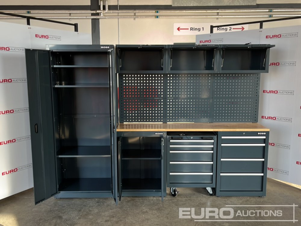 Unused Boss 2.6m 9 Drawer, 5 Cabinet Tool Station (3 boxes) - Équipement de garage: photos 4 Unused Boss 2.6m 9 Drawer, 5 Cabinet Tool Station (3 boxes) - Équipement de garage: photos 4