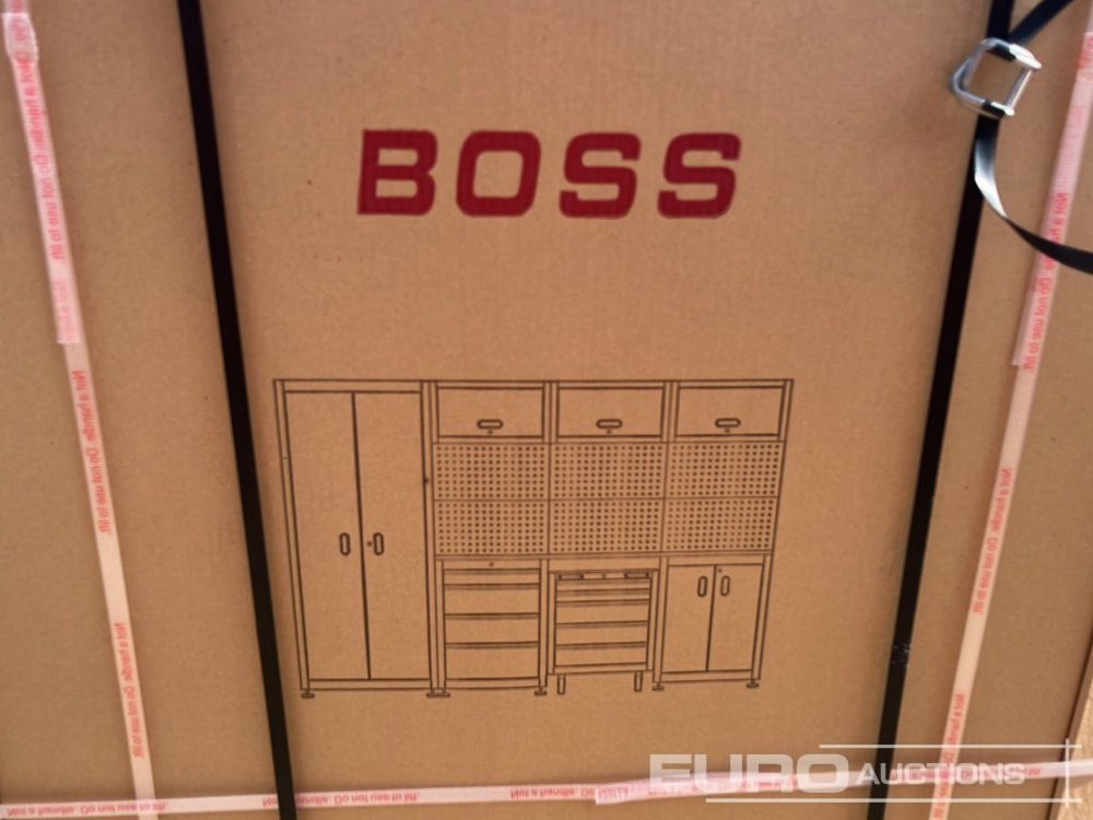 L'équipement de construction Unused Boss 2.6m 9 Drawer, 5 Cabinet Tool Station: photos 22