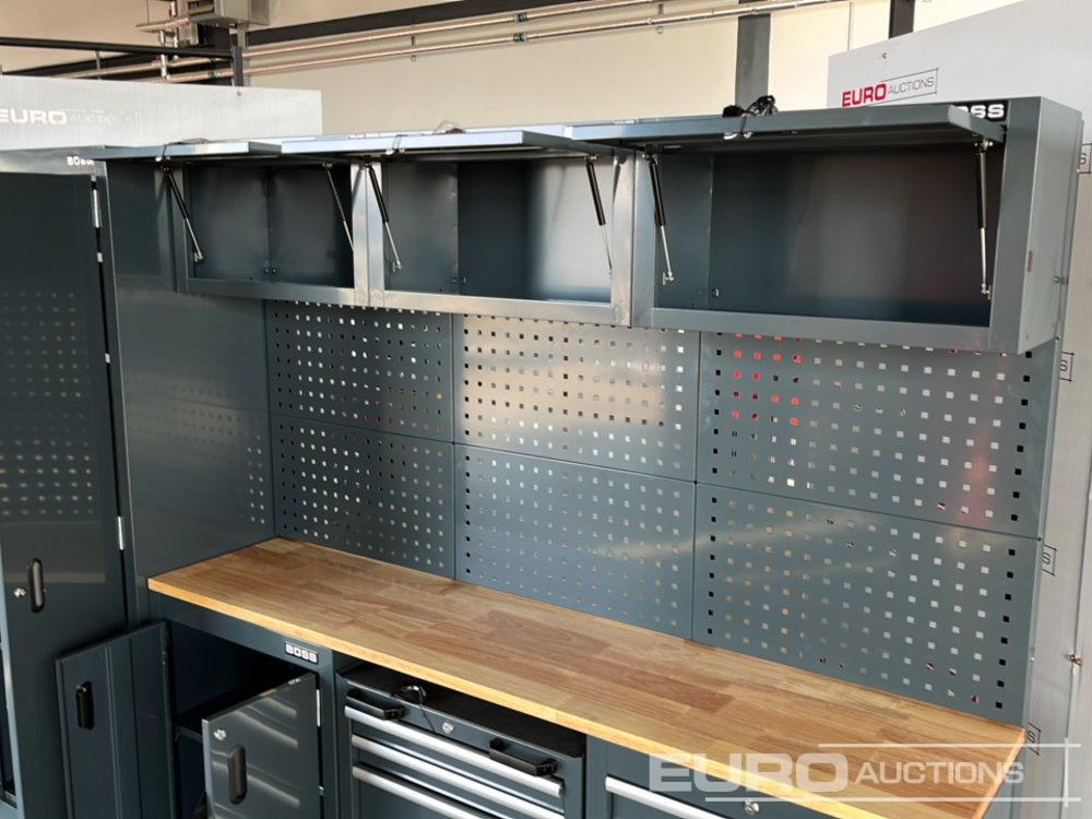 Équipement de garage Unused Boss 2.6m 9 Drawer, 5 Cabinet Tool Station: photos 14