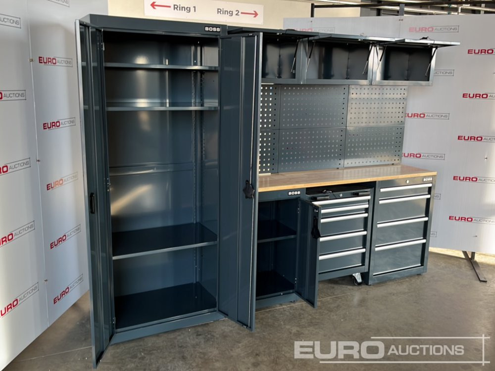 Équipement de garage Unused Boss 2.6m 9 Drawer, 5 Cabinet Tool Station: photos 9
