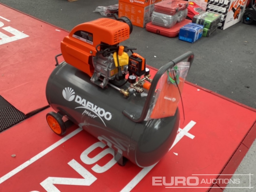 Unused Daewoo DAAC100CV 100 Litre 230 Volt Compressor - Compresseur d'air: photos 4 Unused Daewoo DAAC100CV 100 Litre 230 Volt Compressor - Compresseur d'air: photos 4