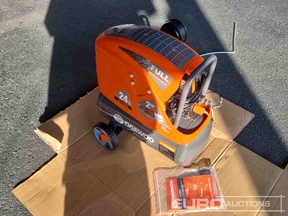 Unused Daewoo DAAC24DN 24 Litre 230 Volt Compressor (2 of) - Compresseur d'air: photos 2 Unused Daewoo DAAC24DN 24 Litre 230 Volt Compressor (2 of) - Compresseur d'air: photos 2