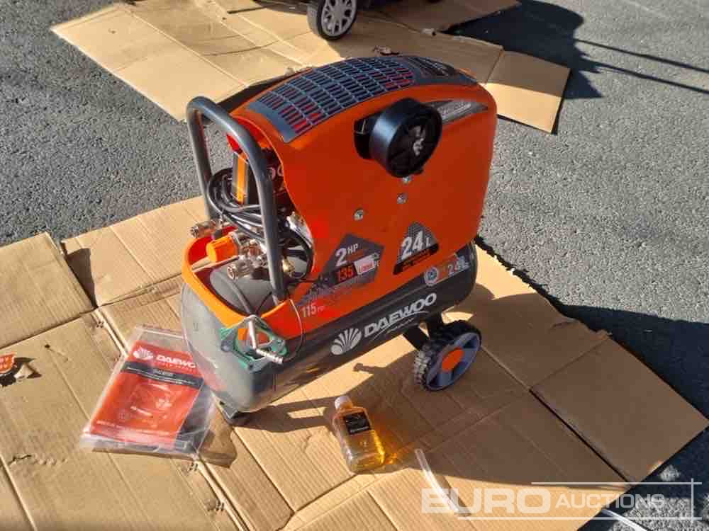 Unused Daewoo DAAC24DN 24 Litre 230 Volt Compressor (2 of) - Compresseur d'air: photos 3 Unused Daewoo DAAC24DN 24 Litre 230 Volt Compressor (2 of) - Compresseur d'air: photos 3