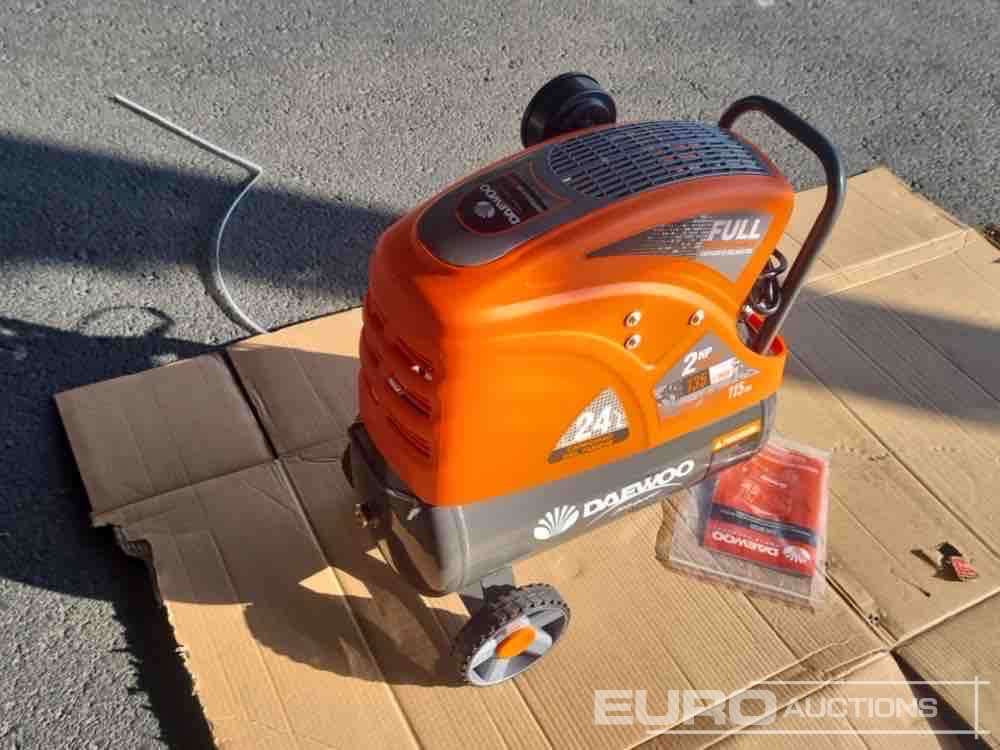 Unused Daewoo DAAC24DN 24 Litre 230 Volt Compressor (2 of) - Compresseur d'air: photos 1 Unused Daewoo DAAC24DN 24 Litre 230 Volt Compressor (2 of) - Compresseur d'air: photos 1