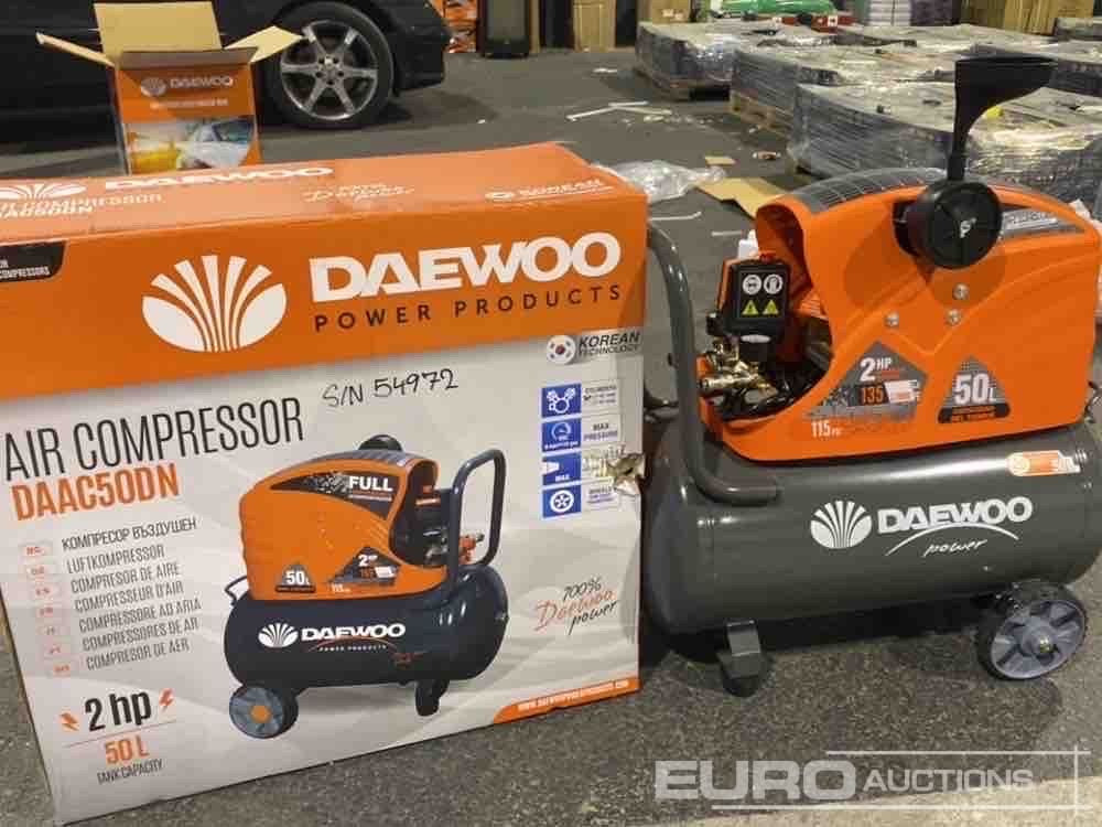 Unused Daewoo DAAC50DN 50 Litre 230 Volt Compressor (2 of) - Compresseur d'air: photos 5 Unused Daewoo DAAC50DN 50 Litre 230 Volt Compressor (2 of) - Compresseur d'air: photos 5