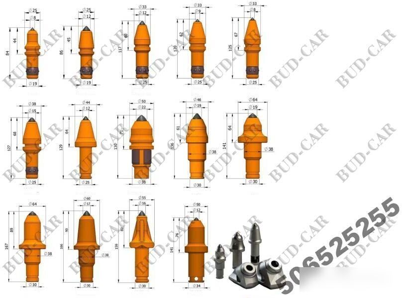Pièces de rechange pour Fraiseuse à froid neuf New Rotary Carbide Rock teeth  for asphalt milling machine: photos 9