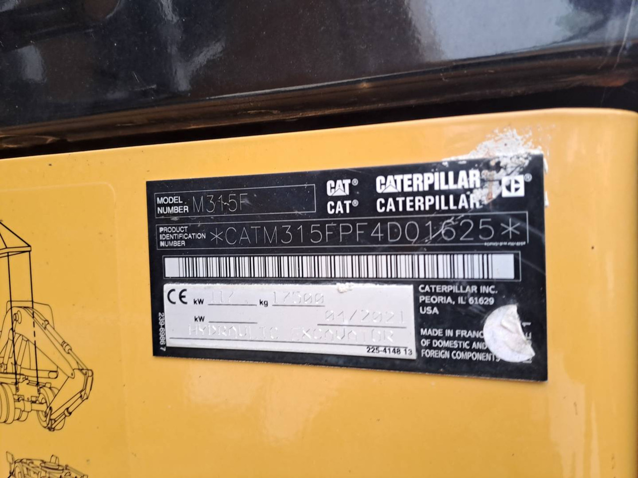 Pelle sur pneus CAT M315F IVC: photos 11 Pelle sur pneus CAT M315F IVC: photos 11