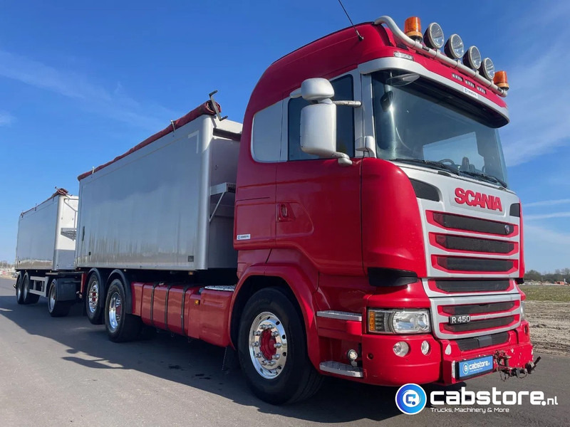 Scania R450 LB6X2*4HNB Euro 6 - Year 2016 - RETARDER - ALUMINIUM kipper + FLOOR kipper aanhangwagen - Good Condition !! - Camion benne: photos 2 Scania R450 LB6X2*4HNB Euro 6 - Year 2016 - RETARDER - ALUMINIUM kipper + FLOOR kipper aanhangwagen - Good Condition !! - Camion benne: photos 2