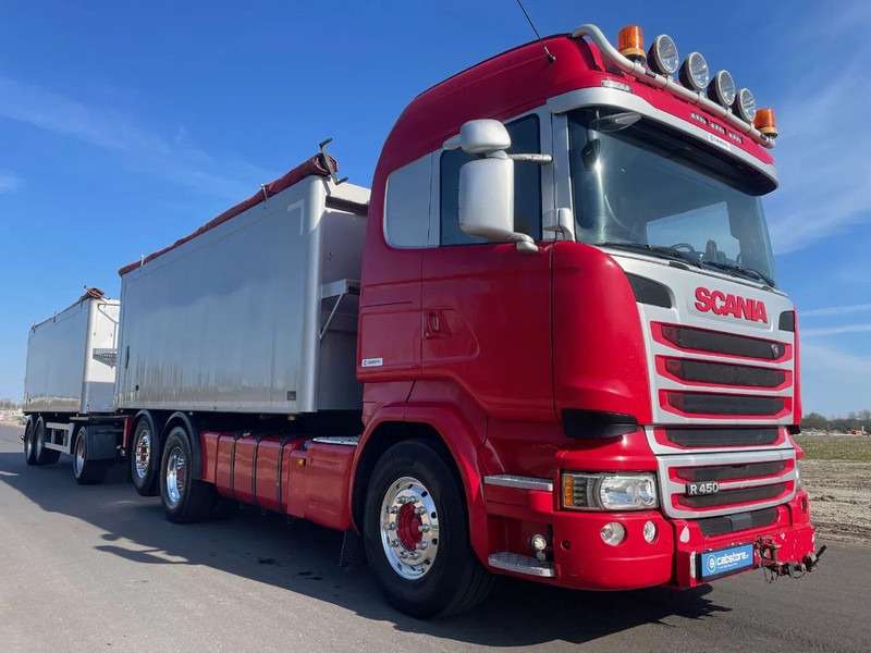 Scania R450 LB6X2*4HNB Euro 6 - Year 2016 - RETARDER - ALUMINIUM kipper + FLOOR kipper aanhangwagen - Good Condition !! - Camion benne: photos 2 Scania R450 LB6X2*4HNB Euro 6 - Year 2016 - RETARDER - ALUMINIUM kipper + FLOOR kipper aanhangwagen - Good Condition !! - Camion benne: photos 2