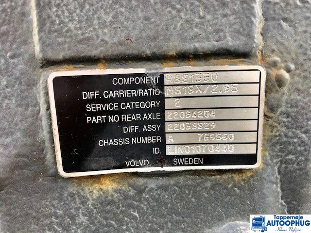 Volvo RSS1360 – 2.85 OEM 22038829 - Différentiel pour Camion: photos 2 Volvo RSS1360 – 2.85 OEM 22038829 - Différentiel pour Camion: photos 2