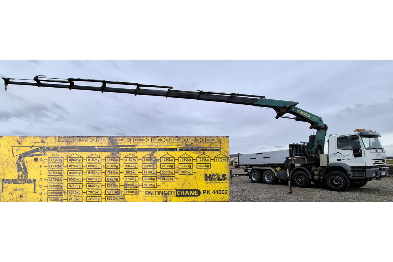 IVECO 480 EUROTRAKKER 8x4/TÜV/Palfinger PK 44002 G/MEILLER - Camion grue: photos 4 IVECO 480 EUROTRAKKER 8x4/TÜV/Palfinger PK 44002 G/MEILLER - Camion grue: photos 4