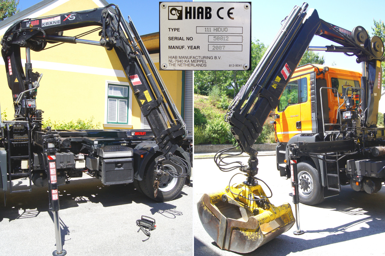 Camion benne, Camion grue MAN TGA 18.360 BL 4x4/Euro4/TÜV/HIAB 111/MULTILIFT/Winterdienst: photos 11