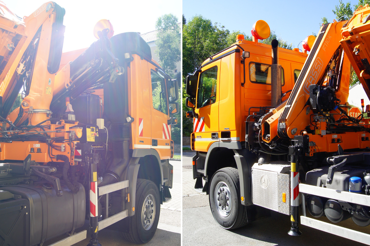 MERCEDES-BENZ ACTROS 1836 /4x4/TÜV/FASSI 110/MEILLER/Wechselsystem/Winterdienst - Camion grue: photos 5 MERCEDES-BENZ ACTROS 1836 /4x4/TÜV/FASSI 110/MEILLER/Wechselsystem/Winterdienst - Camion grue: photos 5