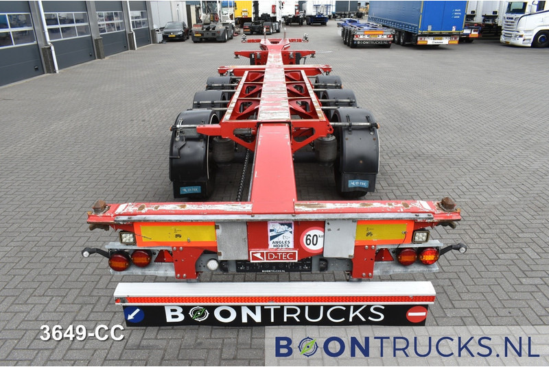 Semi-remorque porte-conteneur/ Caisse mobile D-Tec FLEXITRAILER | 2x20-30-40-45ft HC * 2x LIFT AXLE * 2x EXTENDABLE * NL TRAILER * APK 09-2026: photos 7
