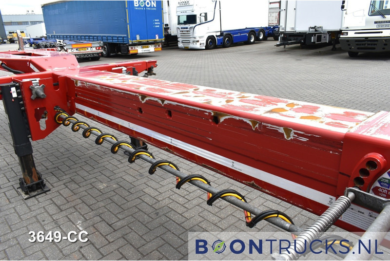 Semi-remorque porte-conteneur/ Caisse mobile D-Tec FLEXITRAILER | 2x20-30-40-45ft HC * 2x LIFT AXLE * 2x EXTENDABLE * NL TRAILER * APK 09-2026: photos 10
