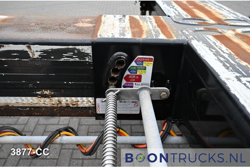 Semi-remorque porte-conteneur/ Caisse mobile D-Tec FLEXITRAILER LS | 2x20-30-40-45ft HC * 2x LIFT AXLE * BPW / DISC * 2x EXTENDABLE: photos 10