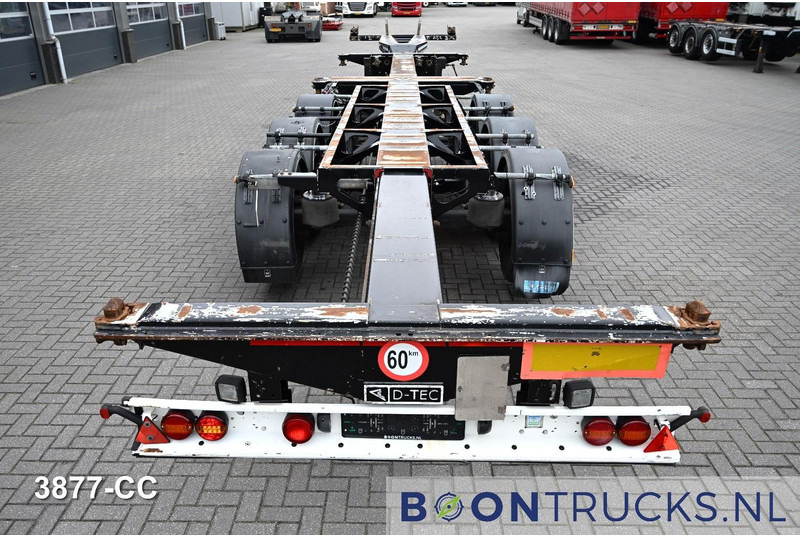 Semi-remorque porte-conteneur/ Caisse mobile D-Tec FLEXITRAILER LS | 2x20-30-40-45ft HC * 2x LIFT AXLE * BPW / DISC * 2x EXTENDABLE: photos 7