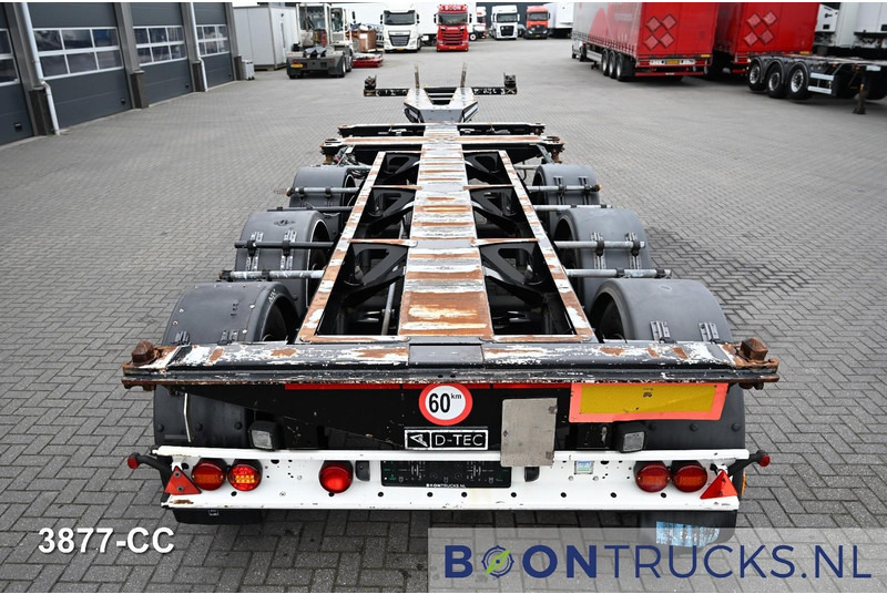 Semi-remorque porte-conteneur/ Caisse mobile D-Tec FLEXITRAILER LS | 2x20-30-40-45ft HC * 2x LIFT AXLE * BPW / DISC * 2x EXTENDABLE: photos 6