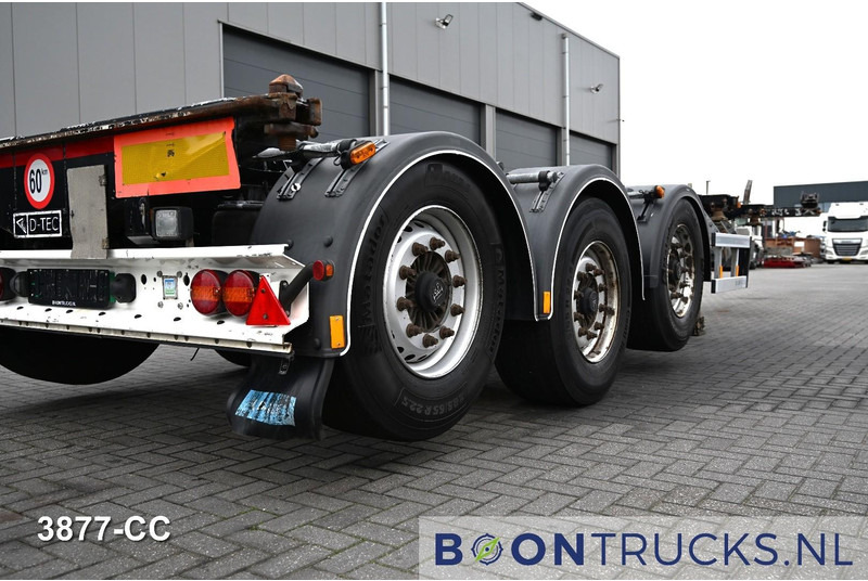 Semi-remorque porte-conteneur/ Caisse mobile D-Tec FLEXITRAILER LS | 2x20-30-40-45ft HC * 2x LIFT AXLE * BPW / DISC * 2x EXTENDABLE: photos 15