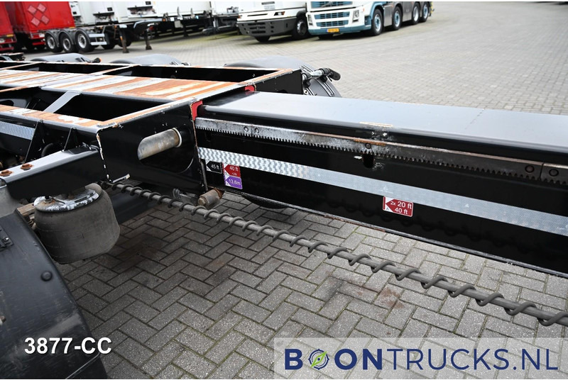 Semi-remorque porte-conteneur/ Caisse mobile D-Tec FLEXITRAILER LS | 2x20-30-40-45ft HC * 2x LIFT AXLE * BPW / DISC * 2x EXTENDABLE: photos 12