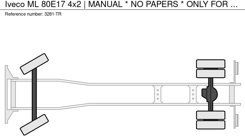 Camion frigorifique Iveco ML 80E17 4x2 | MANUAL * NO PAPERS * ONLY FOR PARTS: photos 19