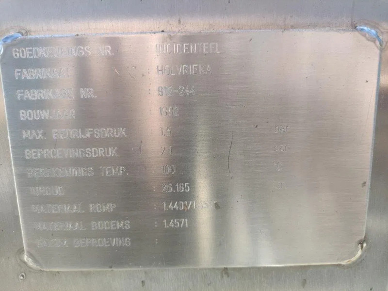 Semi-remorque citerne Burg 26165 liter Tankoplegger 1 kamer MET RVS Pomp: photos 6 Semi-remorque citerne Burg 26165 liter Tankoplegger 1 kamer MET RVS Pomp: photos 6