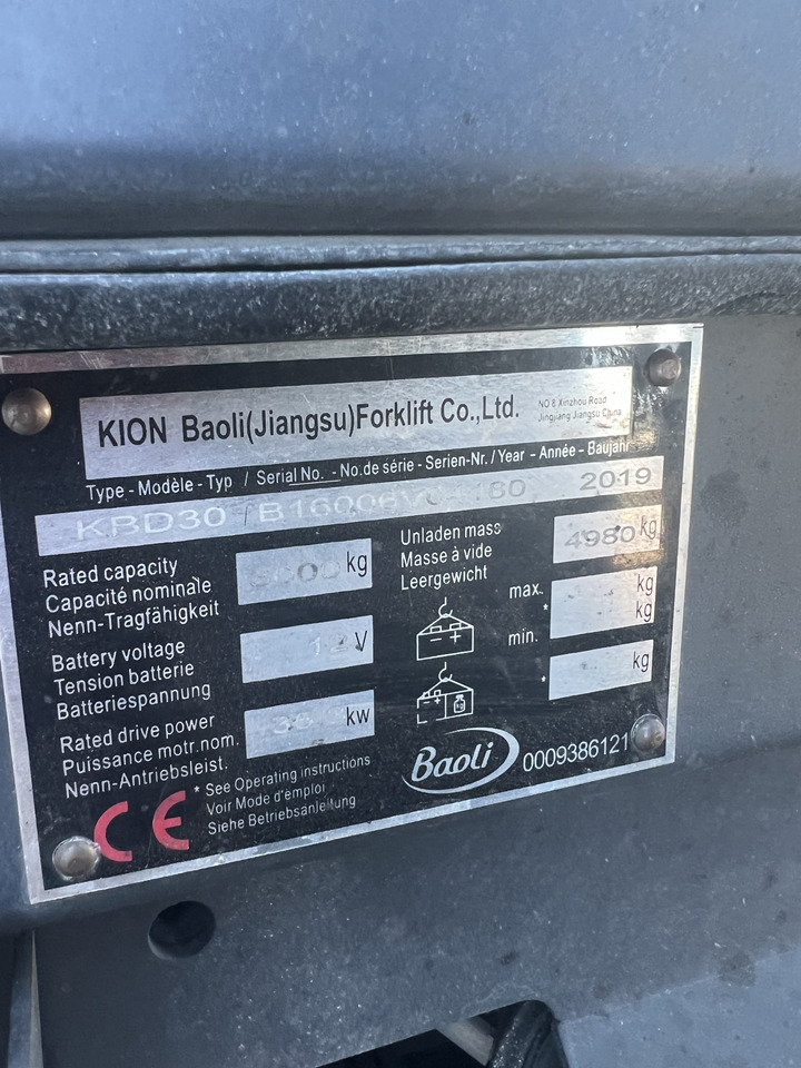 Chariot élévateur diesel CARRETILLA TRIPLE MASTIL BAOLI: photos 6