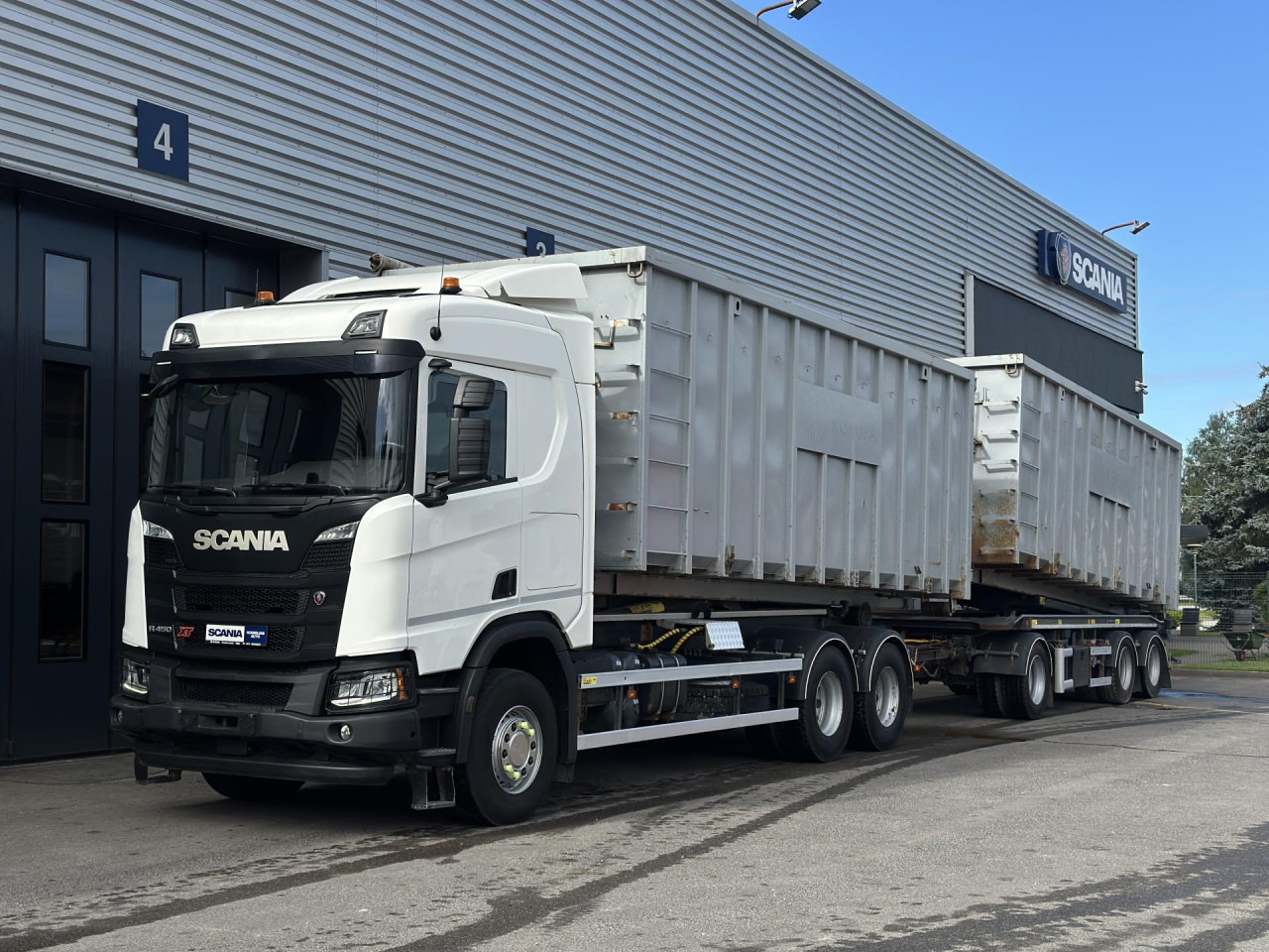Camion porte-conteneur/ Caisse mobile SCANIA R 450 B6x4HA: photos 9