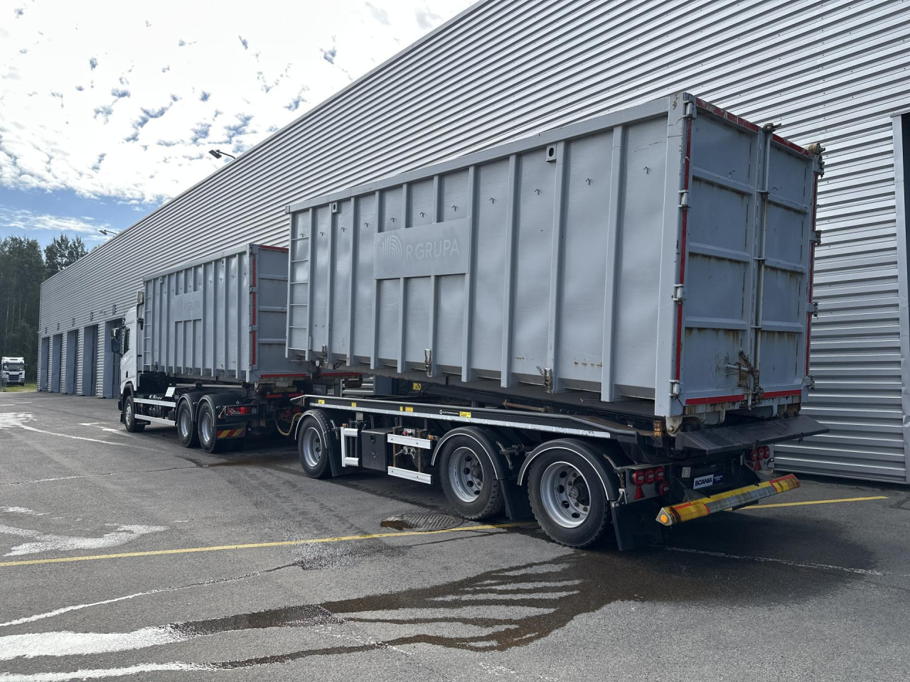 Camion porte-conteneur/ Caisse mobile SCANIA R 450 B6x4HA: photos 10
