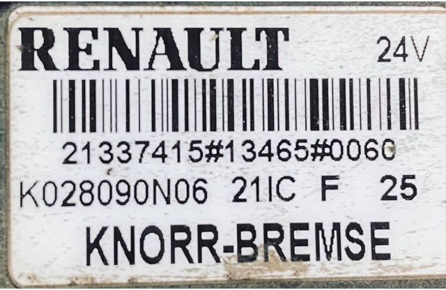 Renault KNORR - BREMSE - Valve: photos 4 Renault KNORR - BREMSE - Valve: photos 4