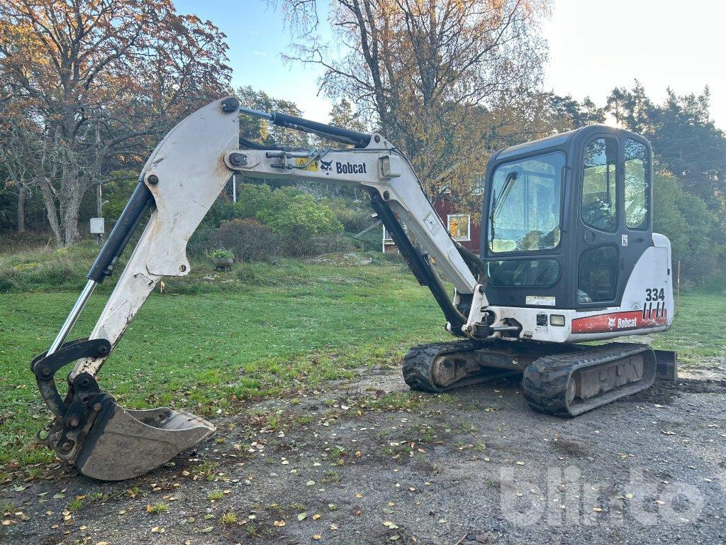Bobcat 334 G med redskap - Mini pelle: photos 1 Bobcat 334 G med redskap - Mini pelle: photos 1