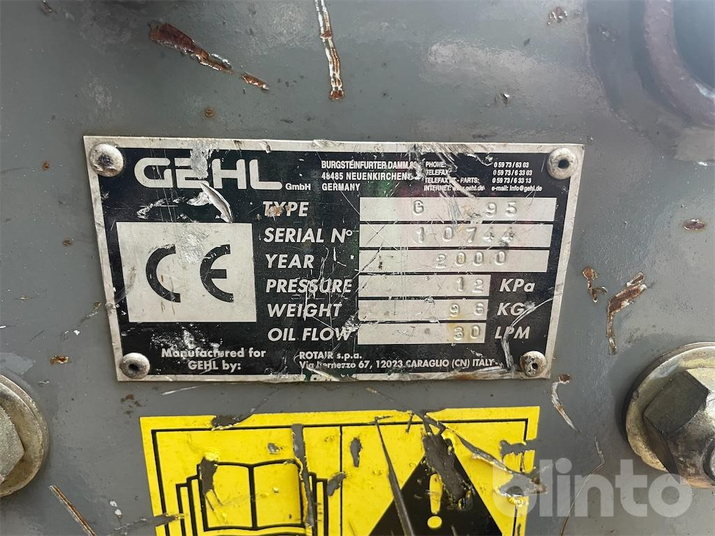 Mini pelle Gehlmax MB 148 (2000): photos 6 Mini pelle Gehlmax MB 148 (2000): photos 6