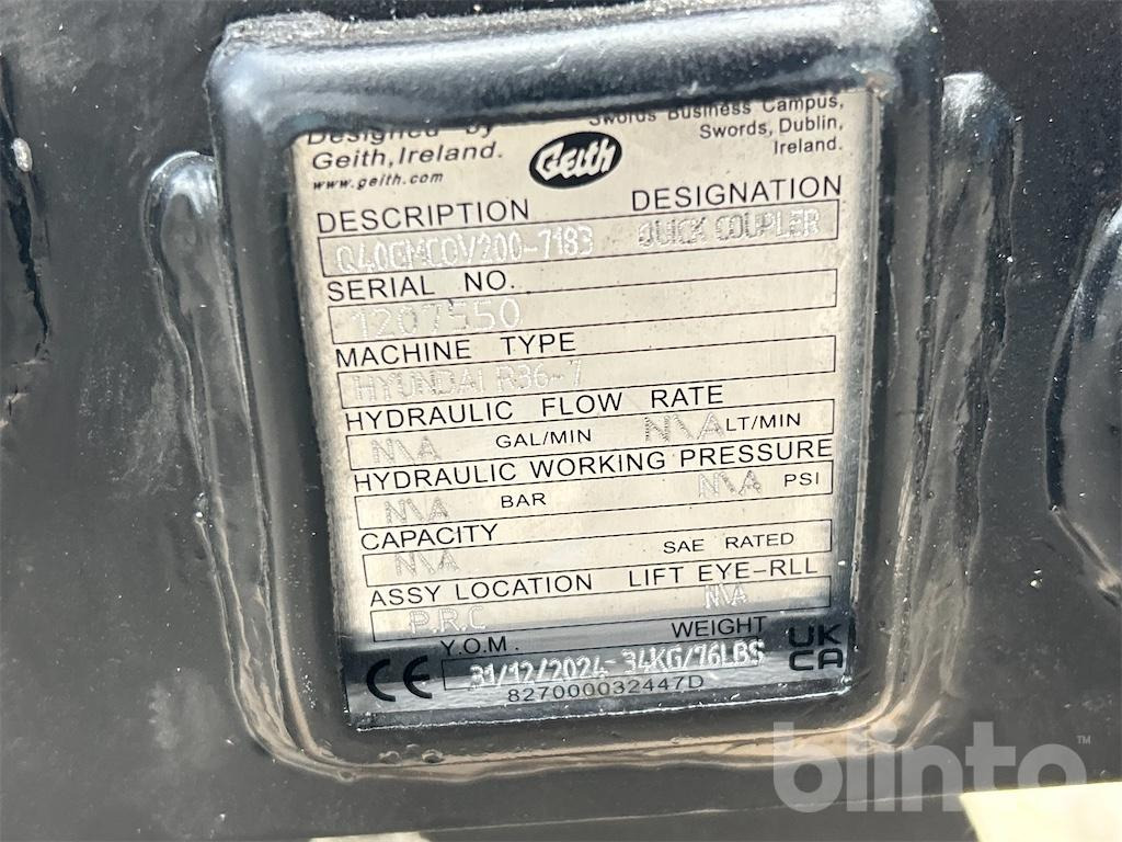 Geith GMC Hyundai R36-7 - Attache rapide: photos 5 Geith GMC Hyundai R36-7 - Attache rapide: photos 5
