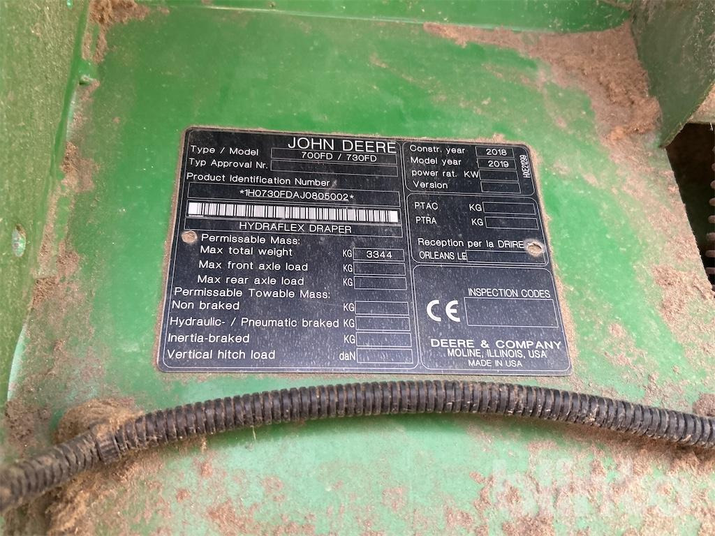 John Deere 730FD (2019) - Moissoneuse: photos 5 John Deere 730FD (2019) - Moissoneuse: photos 5