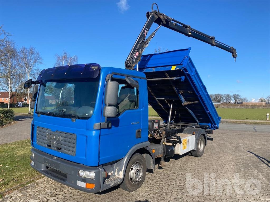 MAN TGL 8.210 (2008) m. Meiller-Kipper u. Hiab-Kran - Camion benne, Camion grue: photos 2 MAN TGL 8.210 (2008) m. Meiller-Kipper u. Hiab-Kran - Camion benne, Camion grue: photos 2