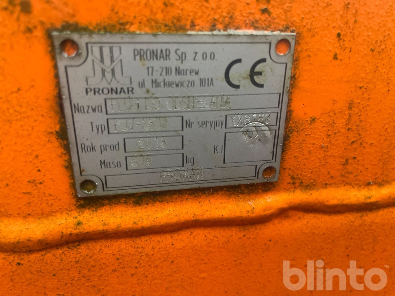 Pronar PUV 2800 - Lame: photos 5 Pronar PUV 2800 - Lame: photos 5