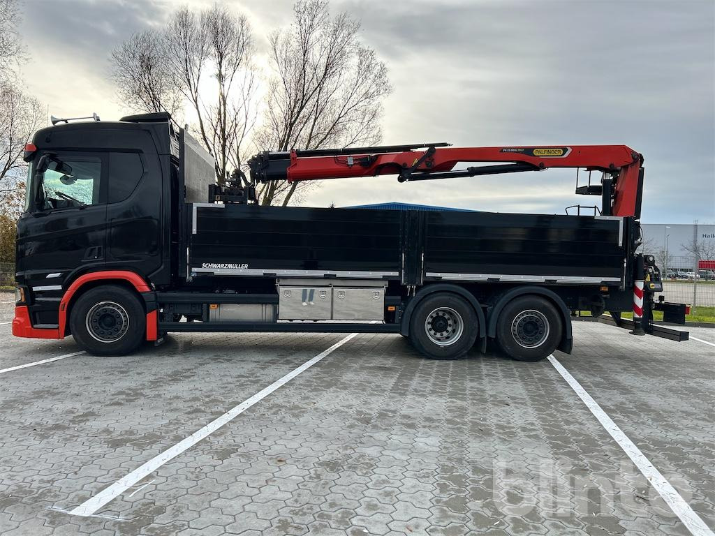 Scania R 460 B6x2*4NB Baustoffpritsche & Palfinger PK 22.001 L TEC7 Ladekran - Camion plateau, Camion grue: photos 3 Scania R 460 B6x2*4NB Baustoffpritsche & Palfinger PK 22.001 L TEC7 Ladekran - Camion plateau, Camion grue: photos 3