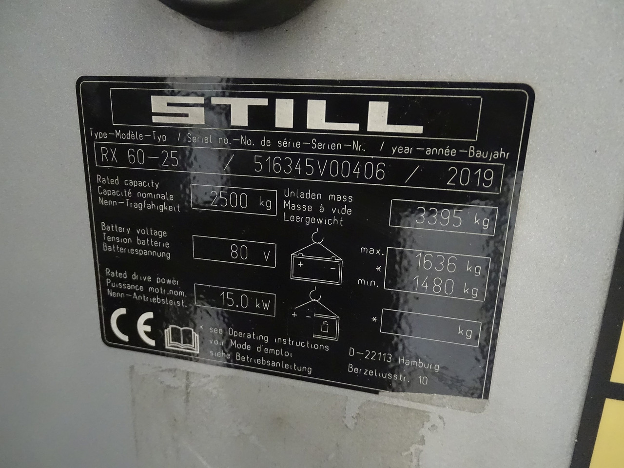 Chariot élévateur électrique Still RX60-25: photos 6 Chariot élévateur électrique Still RX60-25: photos 6