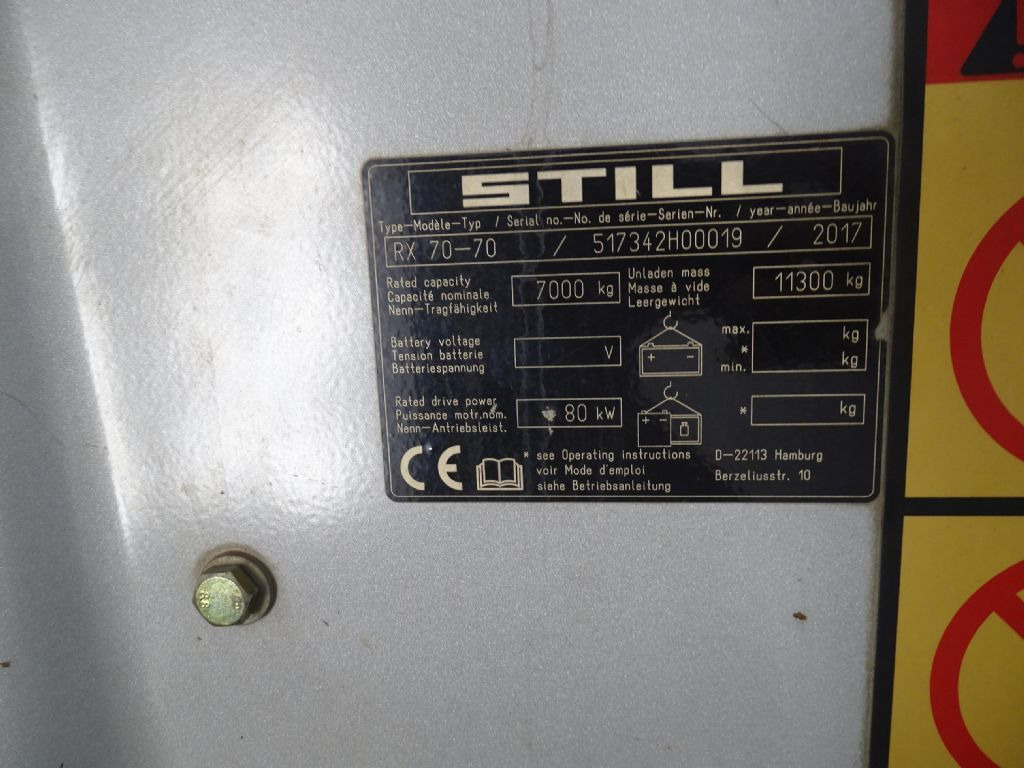 Chariot élévateur diesel Still RX70-70: photos 9 Chariot élévateur diesel Still RX70-70: photos 9