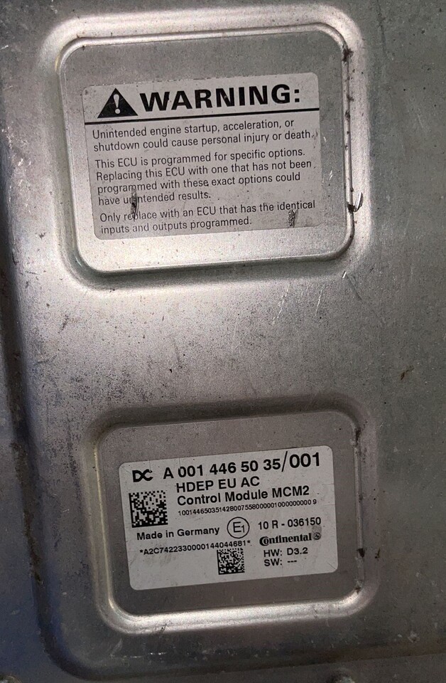 Mercedes Actro MP4 OM470 OM471 A0014465035 MCM2 Reman - Bloc de gestion pour Camion: photos 3 Mercedes Actro MP4 OM470 OM471 A0014465035 MCM2 Reman - Bloc de gestion pour Camion: photos 3