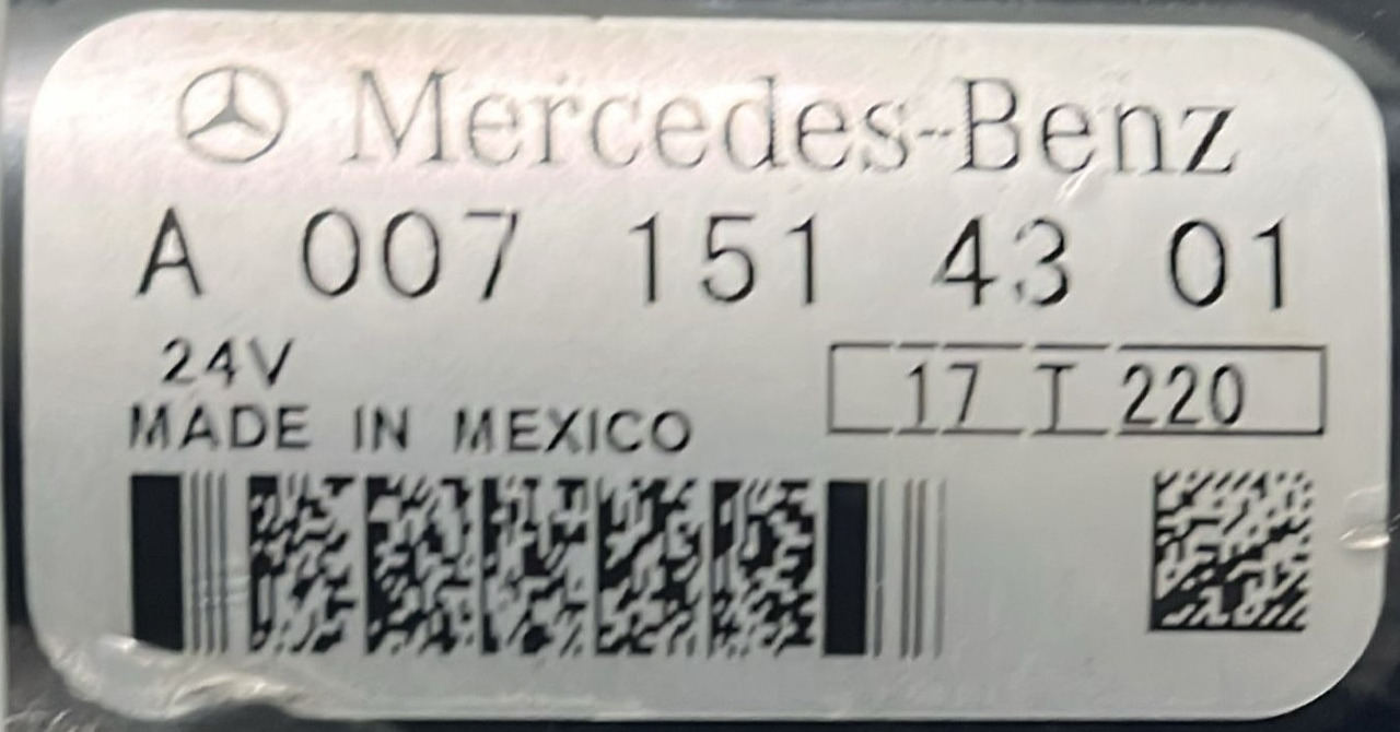Starter Mercedes Actros MP4 Euro 6 A0071514301 - Démarreur pour Camion: photos 5 Starter Mercedes Actros MP4 Euro 6 A0071514301 - Démarreur pour Camion: photos 5