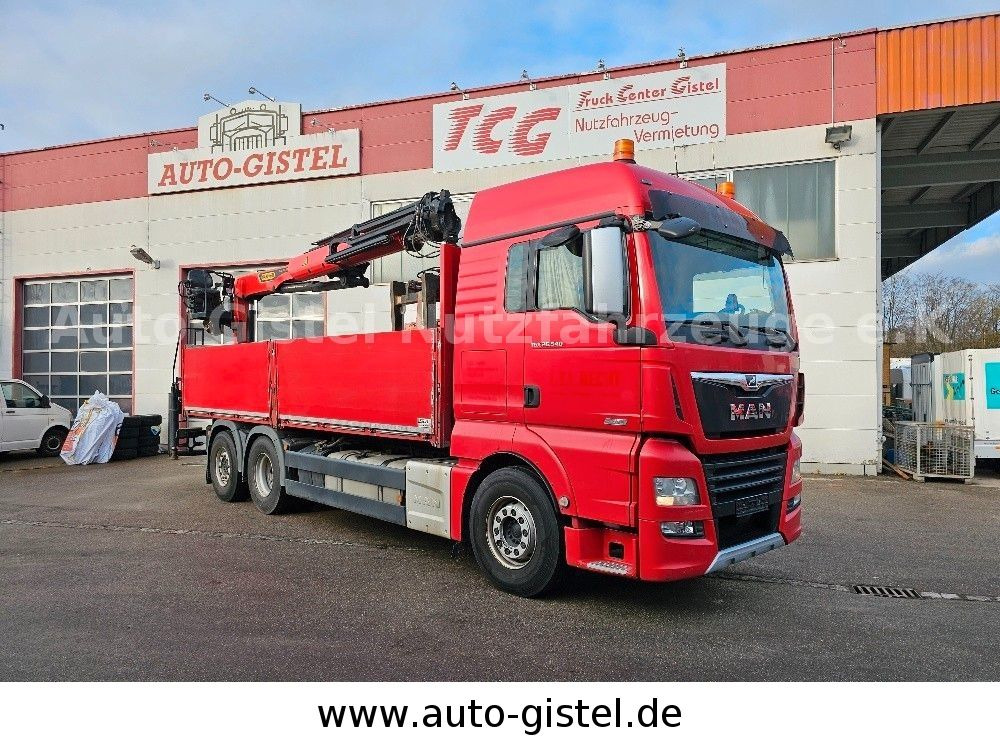 MAN TGX 26.540 6x2LL - Camion plateau, Camion grue: photos 1 MAN TGX 26.540 6x2LL - Camion plateau, Camion grue: photos 1