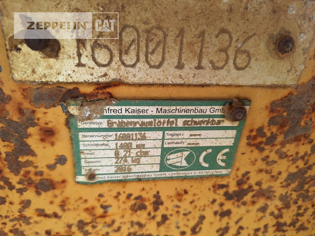 Cat GLV1400 CW10 - Godet pour pelle pour Engins de chantier: photos 5 Cat GLV1400 CW10 - Godet pour pelle pour Engins de chantier: photos 5